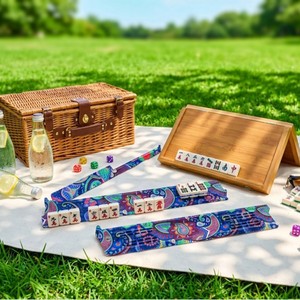 Righello Multifunzionale Portatile Antiscivolo da 175 Pollici con Motivo Floreale Bohemien di Lusso Estremo per Mahjong e Smistamento <span class=keywords><strong>Carte</strong></span> PS Entertainment - Product Image 5