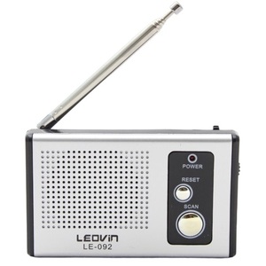 Radio FM de bolsillo Leovin LE-092, mini receptor portátil con antena para uso en exteriores - Product Image 1