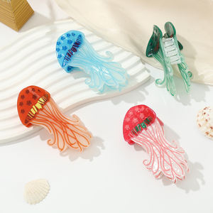 Fermaglio per Capelli a Forma di Medusa Luminosa Creativo per Donne, Elegante Acconciatura Posteriore, Clip in Acetato di Moda di Nicchia - Product Image 2