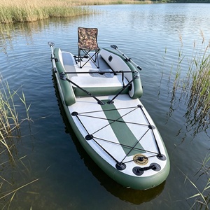 Kayak Inflable para Surf, Tabla de Paddle Surf con Asiento, Packraft Inflable, Kayaks con Remo, Canoa, Botes de Pesca - Product Image 2