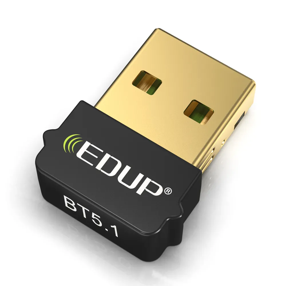 USB BT5.1 Adaptor Pemancar Bluetooth, Penerima Audio V5.1 Bluetooth Dongle Nirkabel USB untuk Komputer PC Laptop