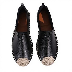 Vente directe usine – <span class=keywords><strong>Espadrilles</strong></span> de luxe en cuir PU souple et respirant, style mocassin, semelle en jute solide, pour hommes et femmes - Product Image 2