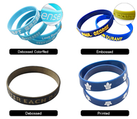 Werbeaktion Personalisierte Gummi-Sport-Armbänder Silikon-Armbänder mit Sublimationsdruck Logo-Armbänder