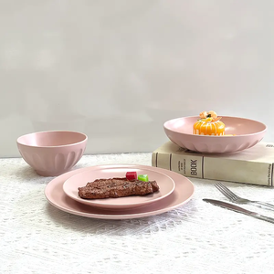 Ensemble de <span class=keywords><strong>vaisselle</strong></span> émaillée de couleur rose 12 pièces <span class=keywords><strong>vaisselle</strong></span> en céramique service de <span class=keywords><strong>vaisselle</strong></span> <span class=keywords><strong>vaisselle</strong></span> Offre Spéciale - Product Image 6