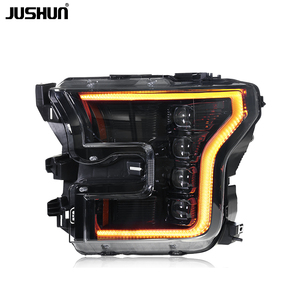 ชุดไฟหน้า JUSHUN 2015-2020 สำหรับ Ford F-150 SVT RAPTOR สภาพใหม่ ไฟหน้ารถยนต์แบบสี่เลนส์ ขายส่งจากโรงงาน - Product Image 4