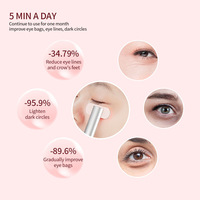 Masseur oculaire électrique rechargeable portable à technologie pulsée pour le soin des yeux, le soulagement de la fatigue et la relaxation quotidienne, à tenir à la main