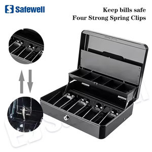 Caja <span class=keywords><strong>de</strong></span> Seguridad Metálica con Llave <span class=keywords><strong>para</strong></span> Niños, Porta Billetes y <span class=keywords><strong>Dinero</strong></span> <span class=keywords><strong>para</strong></span> Tiendas <span class=keywords><strong>de</strong></span> Conveniencia - Product Image 4