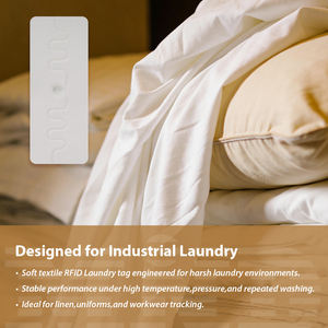 Étiquette RFID UHF pour blanchisserie, textile flexible, imperméable, résistante aux hautes températures, pour blanchisserie industrielle et commerciale - Product Image 2