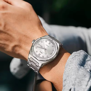 Reloj Cronógrafo Mecánico Automático de Acero Inoxidable de Lujo de Alta Gama, Esfera de Cristal, Resistente al Agua 50m, Esfera de 41mm para Hombre - Product Image 3