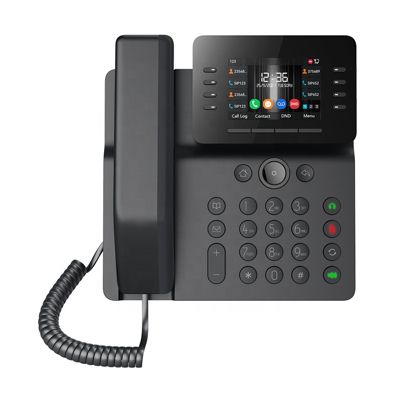 Новый дизайн V64 Prime Business IP Phone 12 SIP Lines для офиса