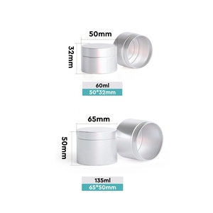 60ml 135ml Custom Printing Aluminum Jar with Smooth Lid for Toothpaste <b>Tablets</b> Mouth Wash - Product Image 2