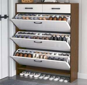 ตู้เก็บรองเท้าแบบหมุนได้ ดีไซน์ทันสมัย หรูหรา สำหรับห้องนั่งเล่น ขายดี ตู้เก็บรองเท้าเต็มความสูง - Product Image 2