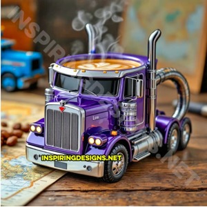 Nouveau produit transfrontalier : Tasses à café semi-camion en résine - Product Image 4