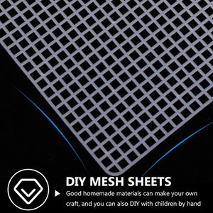 Ariste 4 cái túi móc Tự làm Túi nhựa trong suốt Messenger Crochet PURSE Kit lưới đan lưới Vật liệu Phụ kiện tự làm cho may vá - Product Image 3