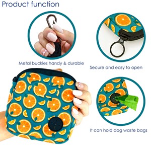 Free sample Custom Logo Multi-functional Reusable Dog Walking <b>Treat</b> Pouch Magnetic Closure Cat Silicone Snack Bag For Pet - Product Image 2