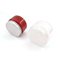 Ensemble de minuscules pots en plastique scellés portables 100g pâte conteneurs personnalisés conception 200g cylindre de crème pour animaux de compagnie pot en plastique avec couvercles premium