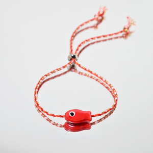 Wholesale Cute Polka Dot Fish Charm <b>Bracelet</b> Colorful Adjustable braided <b>String</b> Lucky <b>Bracelets</b> - Product Image 4