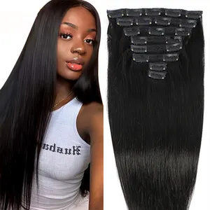 Wholesale Seamless Clip Hair PU Hair Indian Clip In Hair Extension