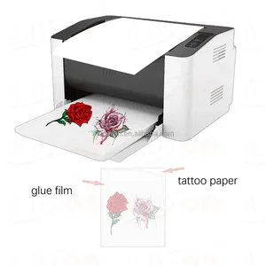 נייר קעקוע זמני מושלם להדפסה גיליון העברת מדפסת לייזר ודיו עבור מדבקות מגלשות מים מותאמות אישית לעור