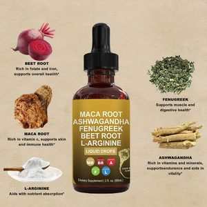 Gotas Líquidas de Raíz de Maca Todo en Uno, Suplementos Herbales, Tintura de Maca para Adultos, Energía, Resistencia, Apoyo Inmunológico, 60 ml - Product Image 3
