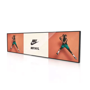 Écran publicitaire <span class=keywords><strong>d</strong></span>'intérieur HONGNUO à prix <span class=keywords><strong>d</strong></span>'usine avec <span class=keywords><strong>logiciel</strong></span> CMS gratuit, écran LCD Android étiré de type barre pour les rayonnages de magasin - Product Image 2