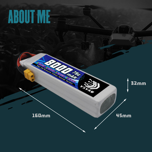 Vsvaw 3S Lipo Batterij 11.1V 8000Mah 75c Rc Lipo Batterij Hardcase Xt60 Plug Voor Rc Auto 'S Drones, Vliegtuig, Fpv, Rc Vliegtuig, Racing - Product Image 5