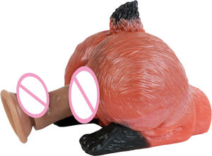 GEEBA 液体硅胶狐狸屁股型男用自慰器，重量级，强力包裹，易清洁飞机杯 - Product Image 2