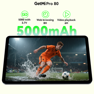 Getmi Pro 80 5MP/13MP กล้อง4G LTE Android14 10 "4GB + 64GB ประสิทธิภาพการเล่นเกม - Product Image 4