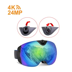 4k Wifi Headmounted Camera Hands Free indossabile Body Camera occhiali da sole USB C 24MP Action Sports telecamere impermeabili