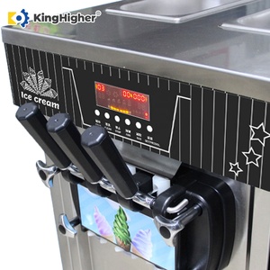 Máquina de helado de servicio suave de 3 <span class=keywords><strong>sabores</strong></span> comercial de alta calidad, máquina de helado eléctrica profesional de pie para negocios - Product Image 3