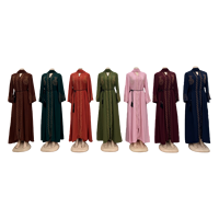 Nouvelle Abaya Noire Traditionnelle Islamique de Dubaï 2026 pour Femmes – Magnifique Vêtement du Golfe d'Arabie Saoudite, Accessoires Musulmans