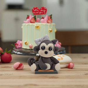 ดินโพลิเมอร์สำหรับตกแต่งเค้กอุปกรณ์ตกแต่งเค้กรูปสัตว์สวนสัตว์ป่างานแต่งงานงานวันเกิดเค้กโดนัทลูกกวาด - Product Image 5