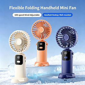 2026 Upgraded 100-Speed Handheld Foldable Desktop <b>Stand</b> <b>Fan</b>, Long Lasting Battery Portable Mini <b>Fan</b> for Students Travel - Product Image 6