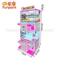 Funpark Mini Metal English Crane Claw Máquina de juegos que funciona con monedas Arcade para cuatro personas con 1 año de garantía 110/220V