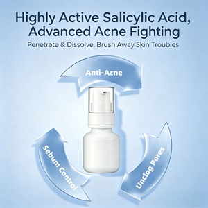 เซรั่มบำรุงผิวหน้า OEM สูตรเกาหลี BHA ลด<span class=keywords><strong>สิว</strong></span> รักษาสิว ด้วยกรดอะซีเลอิกและกรดซาลิไซลิก ผลิตภัณฑ์ทำความสะอาดผิวหน้า ลดรอยสิวและสิว<span class=keywords><strong>อักเสบ</strong></span> - Product Image 5