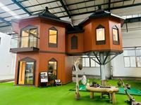 Maison de vacances modulaire préfabriquée imperméable, villa moderne, production directe d'usine pour complexe hôtelier, séjour en famille, glamping, cabane de vacances