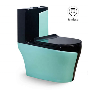 L'usine propose des toilettes en céramique intelligentes tout-en-un peu coûteuses montées au mur ou au sol, bol allongé populaire, différents styles de couleurs - Product Image 2