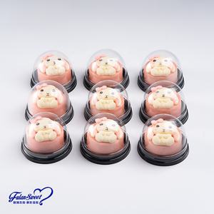 Venta al por mayor lindo conejo <span class=keywords><strong>pastel</strong></span> fresa Mousse sabor <span class=keywords><strong>cumpleaños</strong></span> postres con entrega rápida <span class=keywords><strong>pastel</strong></span> congelado - Product Image 2