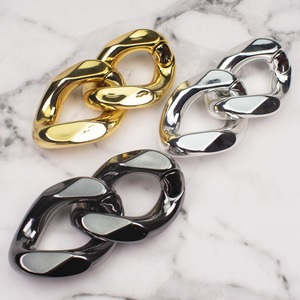 50 Collares <span class=keywords><strong>de</strong></span> Cadena <span class=keywords><strong>de</strong></span> Bambú <span class=keywords><strong>de</strong></span> Plástico, 132 cm <span class=keywords><strong>de</strong></span> Longitud, 22 Eslabones Conectados, Estilo Deportivo - Product Image 2