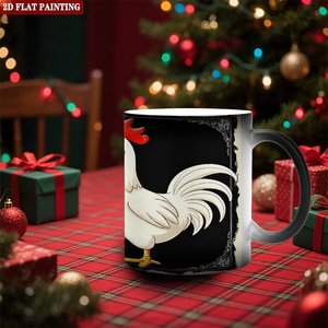 Frosted Black 11oz <b>Ceramic</b> <b>Mug</b> Heat Activated Color Changing Cup Sublimation Printing Factory Special - Product Image 2