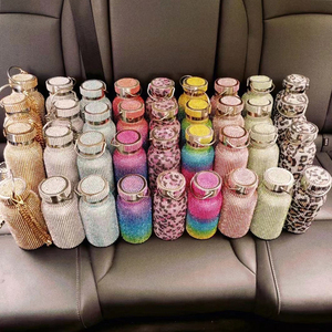 Regalo de las mujeres de moda de la botella de agua de acero inoxidable Bling diseño botella de vacío con fácil de llevar con - Product Image 6