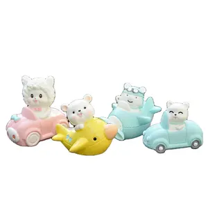 Vente chaude mignon Animal Miniature modèle jardin maison chambre décor Micro paysage Figurine dessin animé voiture