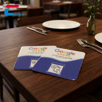 Plaque NFC étanche 100 mm x 100 mm, étiquette NFC en époxy, cartes de commentaires Google NFC