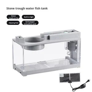 Fabriek Levering Kleine Alles In Een <span class=keywords><strong>Aquarium</strong></span> Voor Desktop Oosterse Stijl Tank Met Filter Pomp Voor Huis <span class=keywords><strong>Aquarium</strong></span> - Product Image 5