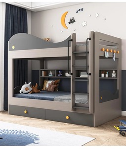 Thang truy cập và hệ thống ngăn kéo dưới giường giường tầng thông minh cao cấp với bàn lưu trữ và thang tích hợp - Product Image 2