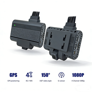 Caméra embarquée 4G à 4 canaux avec système de caméra quadruple, GPS, arrêt du moteur à distance et immobilisateur pour la gestion de flotte - Product Image 1