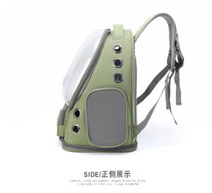 Portable Eco-friendly Oxford Zipper Space Capsule <b>Backpack</b> Transparent Cover Dual Shoulder Pet Bag Outdoor - Product Image 2