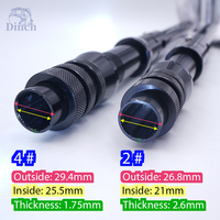 Nouveau 2 #   4 #   Canne à pêche au thon en aluminium 7075, embout réglable, embout de canne en aluminium pour eau salée, Terminator, embout droit pour la pêche à la traîne