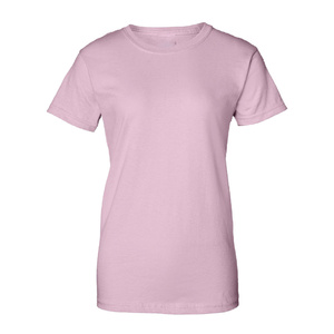 T-shirt décontracté élégant pour femme, uni, offrant un look épuré, une sensation douce et une polyvalence d'utilisation pour les activités quotidiennes et les sorties. - Product Image 1