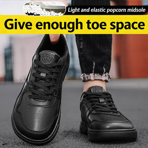 Chaussures de course sportives respirantes pour hommes - Baskets de marche légères et tendance avec amorti, antidérapantes, tige en PU et semelle extérieure en caoutchouc - Product Image 3